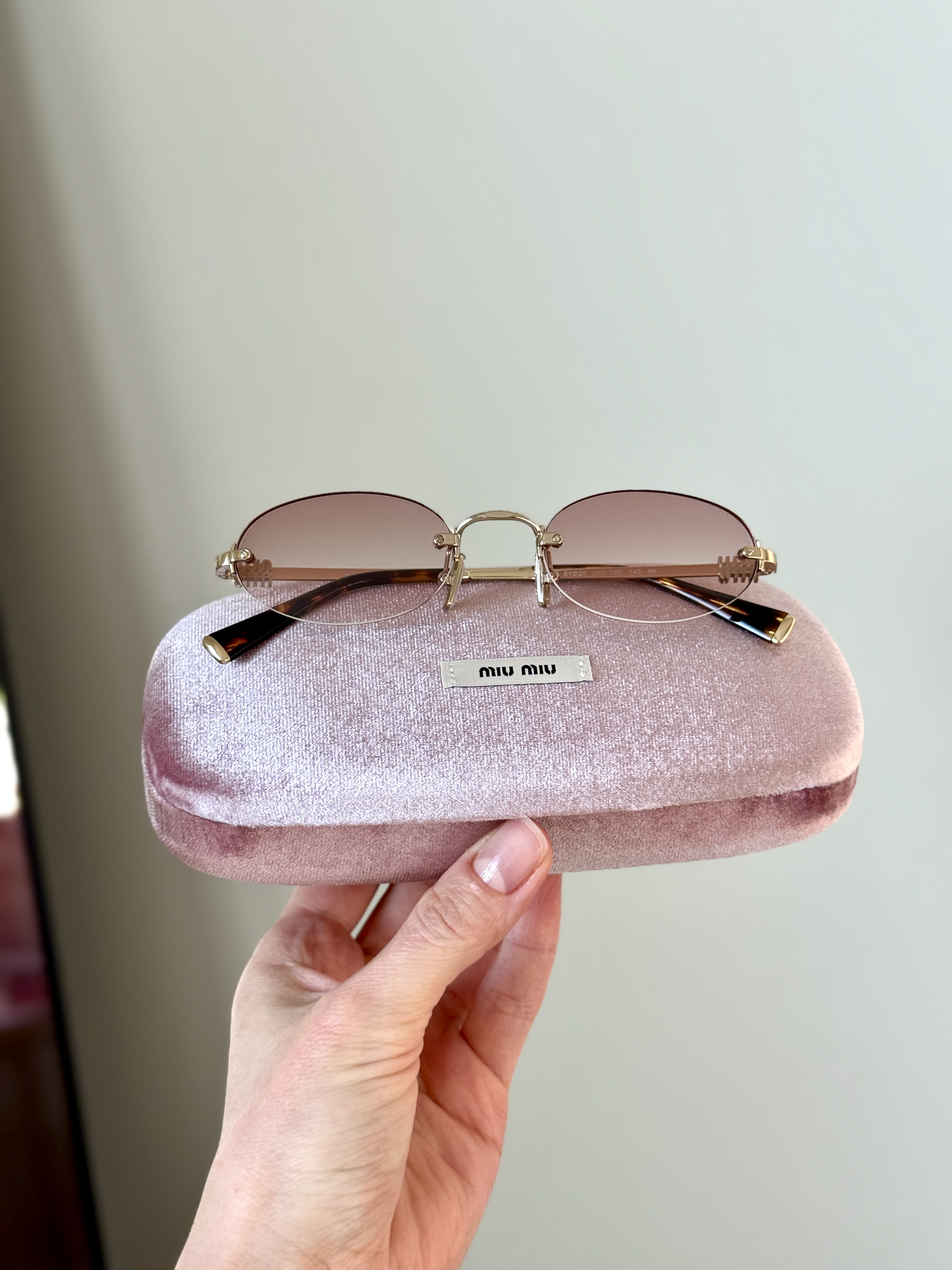 Miu Miu MUA54S Pale Gold Sunglasses - Buy Now at Hooligans